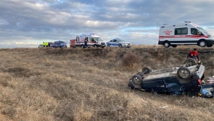 Kırıkkale'de trafik kazası, yaralılar var