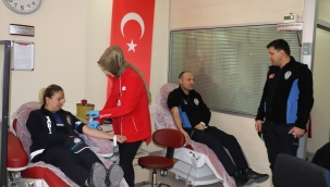 Zabıtadan kan bağışı