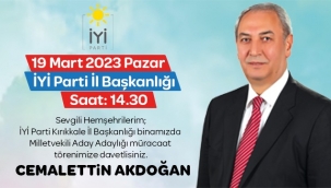 Eski Belediye Başkanı Akdoğan başvuru yapıyor