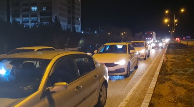 Dönüşler başladı, yollar bu hale geldi..!