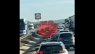 Şaşkın sürücü pes dedirtti..!