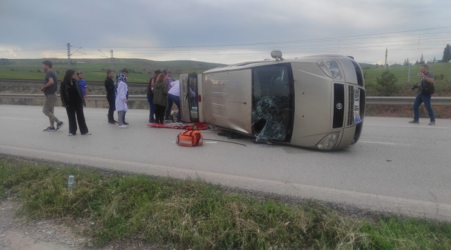 Seyir halindeki otomobil bir anda bu hale geldi