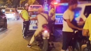 Motosiklet sürücülerine şok uygulama