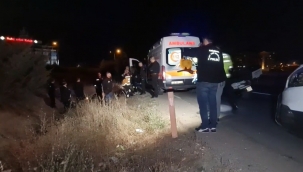 Şarampole devrilen motosiklet sürücüsünden acı haber