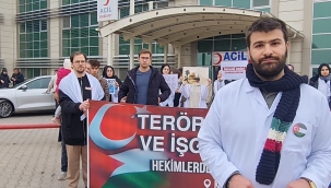 Doktorlar, Gazze için sessiz yürüyüş gerçekleştirdi