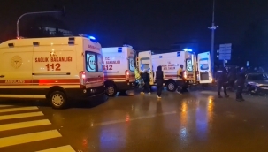 Olay yerine çok sayıda ambulans sevk edildi
