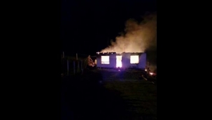 Gece saatlerinde çıkan yangın