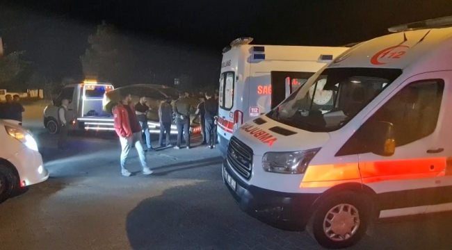 Ambulansla ticari taksi çarpıştı yaralılar var