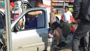 Trafik kazalarında 8 kişi yaralandı