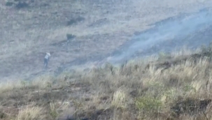 Ekipler seferber oldu, ormana sıçramadan söndürüldü