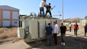 Su arıtma tesisinde yeni trafo hizmete girdi