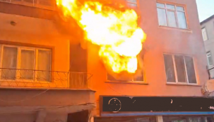 Alevler böyle yükseldi, korku dolu anlar yaşandı