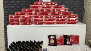 Kaçakçılık operasyonunda sahte ürünler ele geçirildi