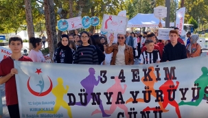 Sağlıklı yaşam için yürüdüler