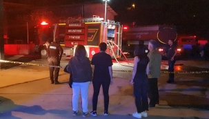 Tekstil atölyesinde korkutan yangın