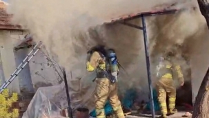 Yoğun dumanları görenler panik yaşadı