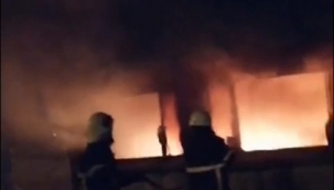 Alevler her yanı sardı