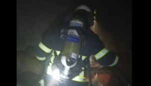 Gece saatlerinde bir evde yangın