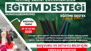 Kırıkkale Belediyesi'nden Eğitim Desteği