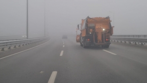 Sürücüler dikkat..! Görüş mesafesi çok düştü