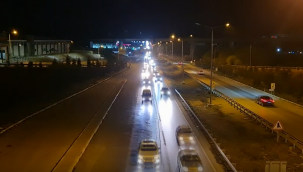 Gece saatlerinde kara yollarındaki durum