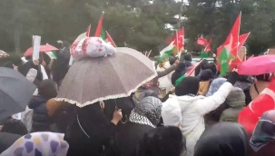 Kırıkkale'de Filistin'e destek yürüyüşü