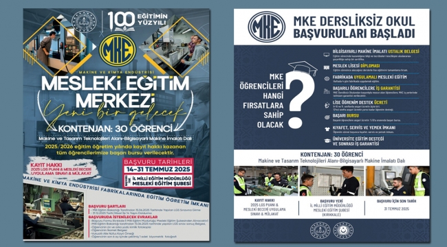 30 öğrenci alınacak ve detaylar belli oldu