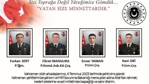 Şehitlerimizin sayısı yükseldi