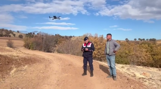 Jandarma hepsini dronla dere yatağında buldu