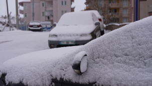 Kırıkkale'de kar yağışı etkili oldu