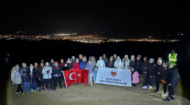 Bozkır Dağcılık'tan Kadınlar Günü'ne anlamlı yürüyüş