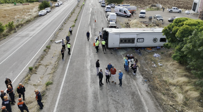 Flaş..! Kırıkkale'de otobüs kazası